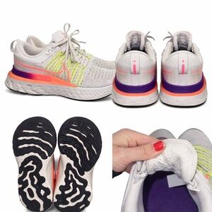 Women’s Nike Infinity Flyknit - Size Women’s 9 -Neon Multi